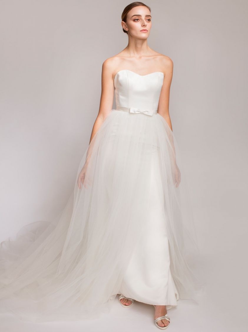 Bridal Tulle Overskirt with Ribbon Online Store Lusan Mandongus