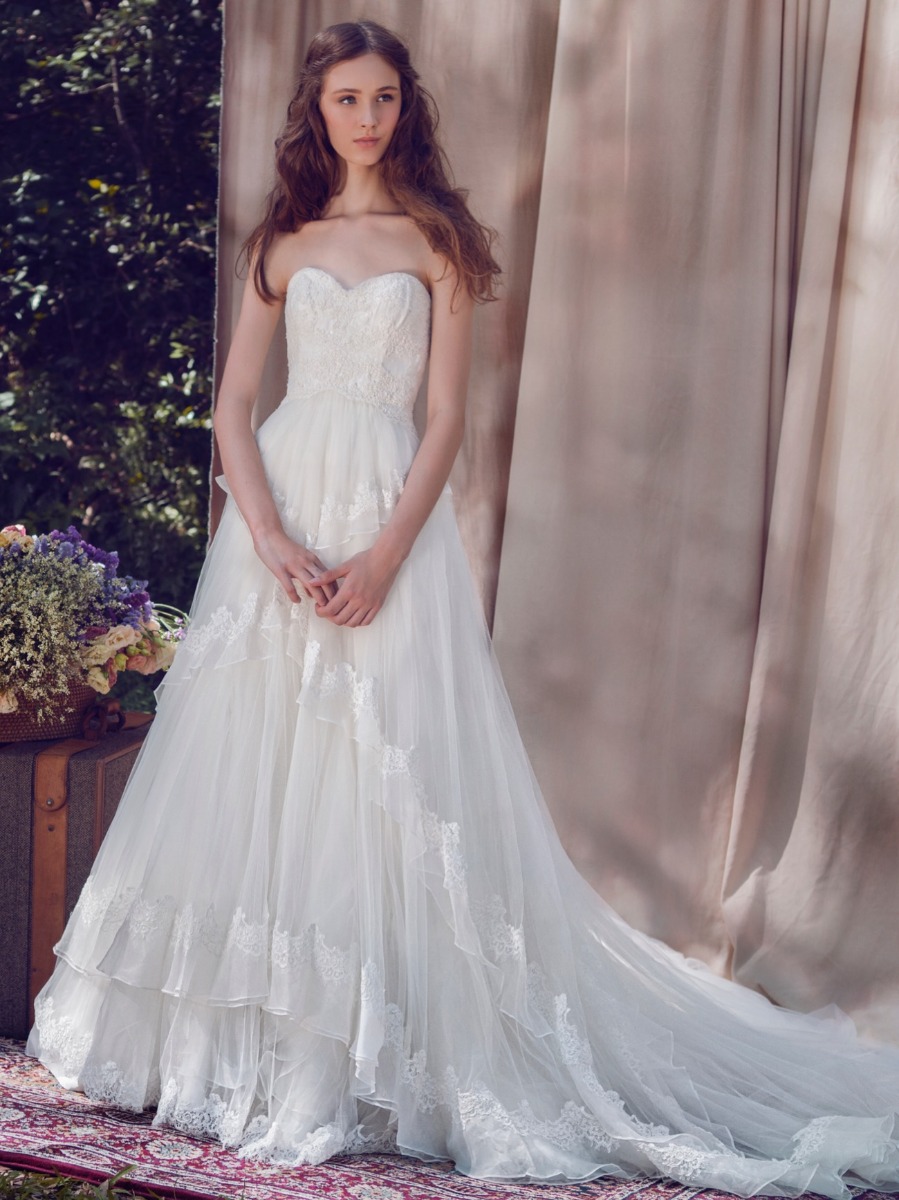 LM3210B | Princess Wedding Dress with Tiered Skirt | 2017 Bridal | LM ...