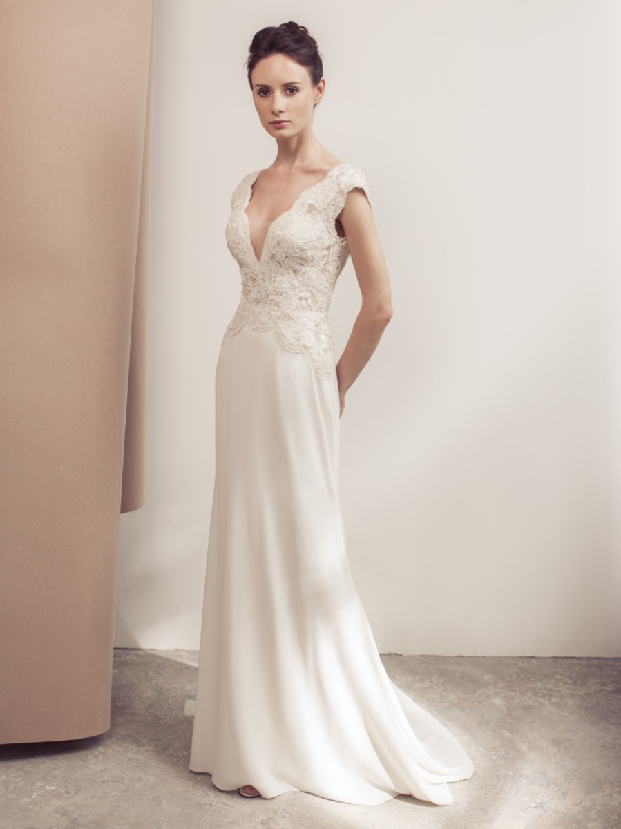 VENISE| Sensual Sequinned Crepe Wedding Dress| 2019 Bridal | Lusan ...